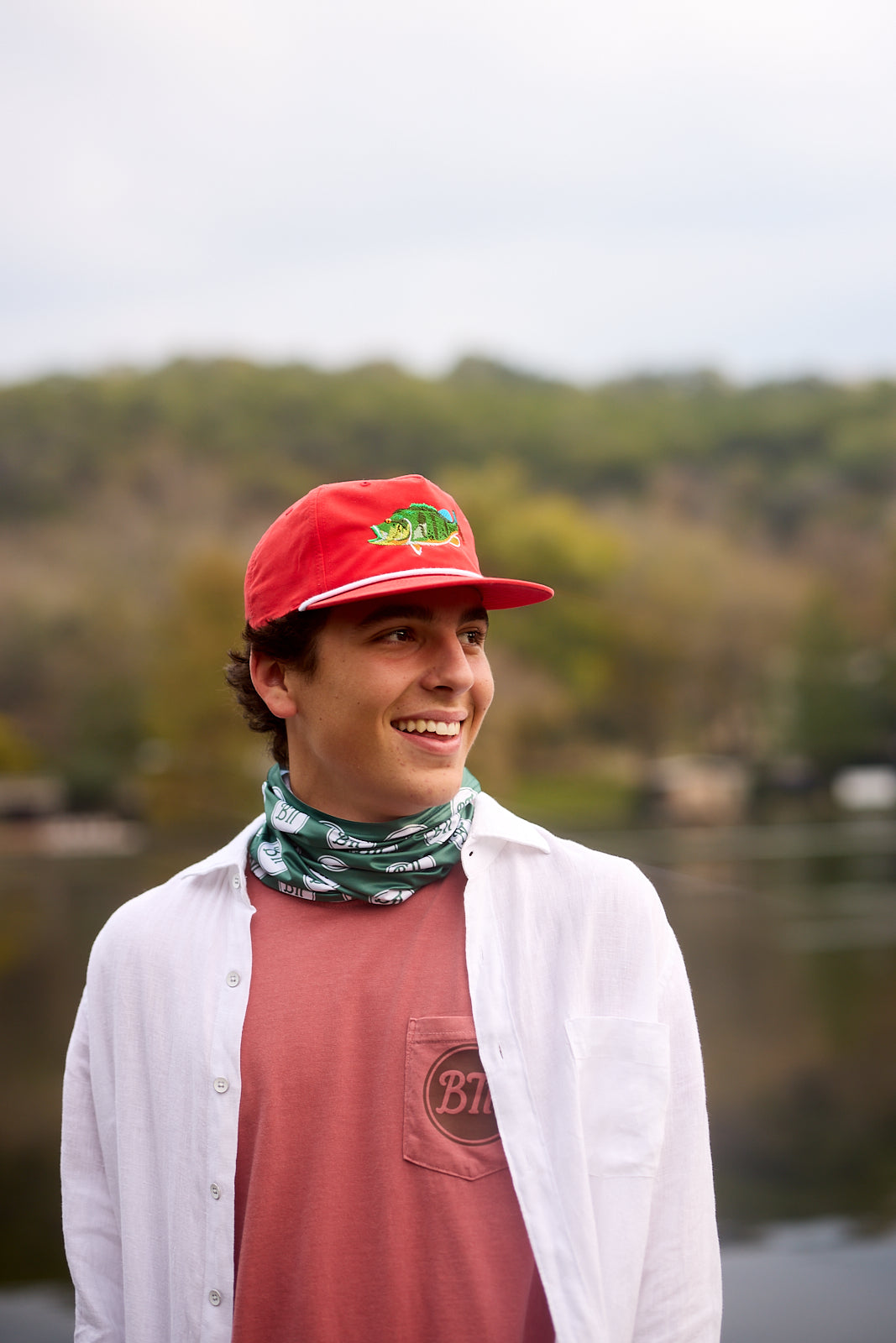 Peacock Sea Bass Red/White